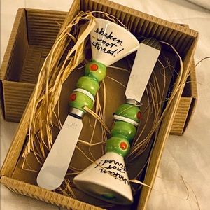 MUD PIE Martini Cheese Spreaders